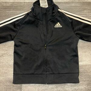 Adidas Kids Black and White Track Jacket